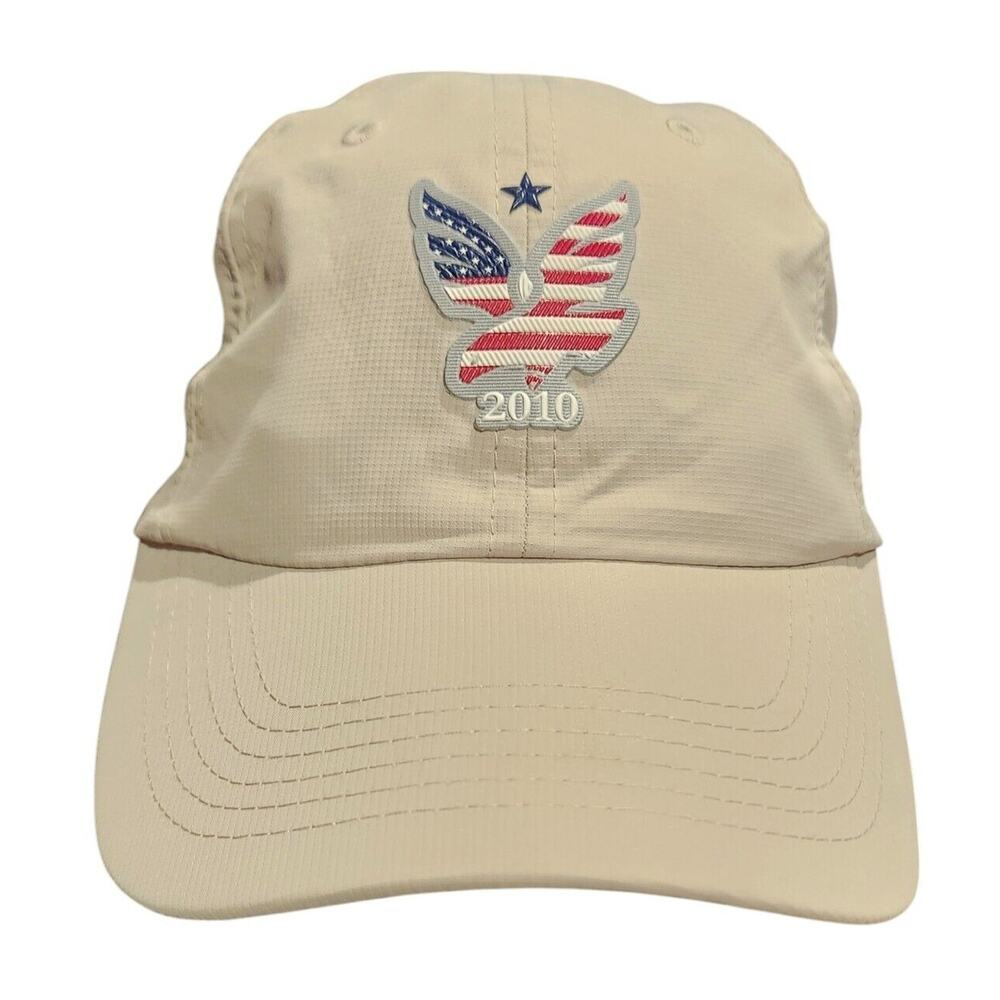 Folds of Honor 2010 Patriotic Eagle Imperial Golf Beige Ball Cap NWT